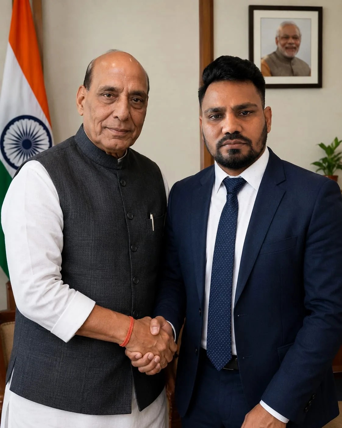 Surya Kant Jha — Formal office leadership portrait